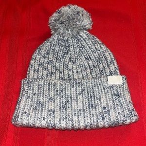 Blue TNF PomPom Beanie